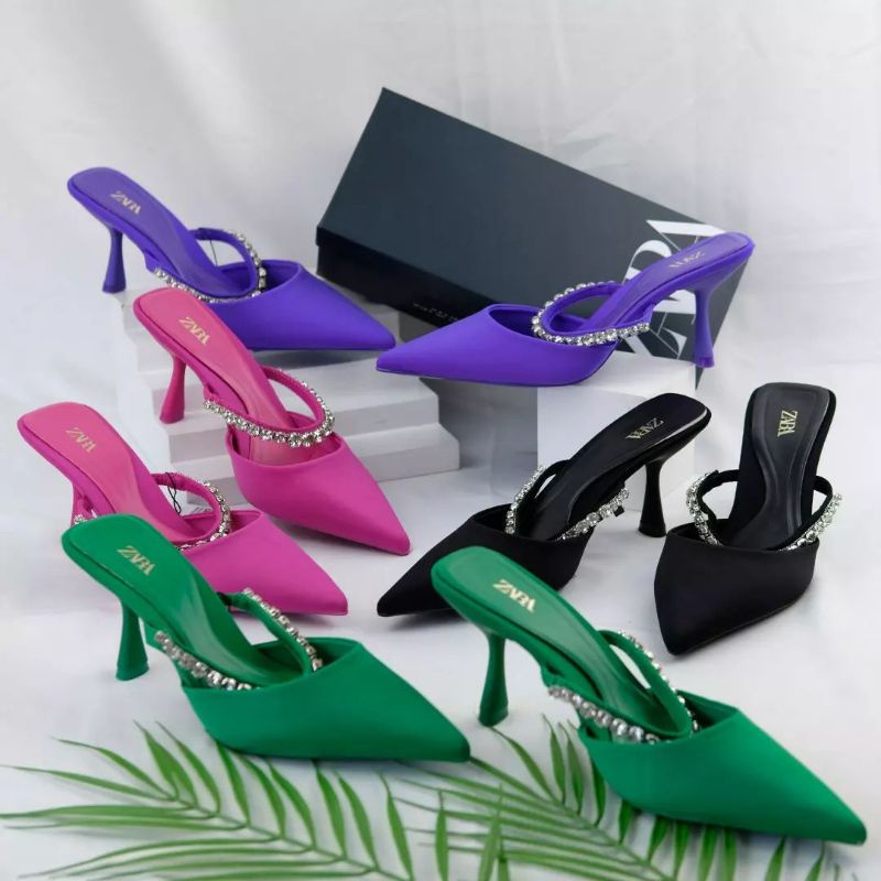 ZS427 HEELS WANITA SEPATU HAK WANITA ORIGINAL BRANDED ORI CNK