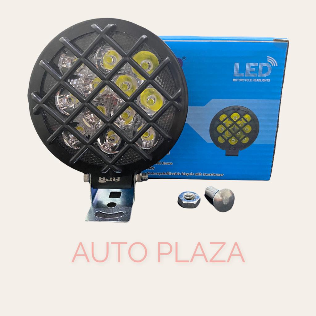 LAMPU TEMBAK SOROT LED CREE 12 MATA 12 LED BULAT JARING 2 MODE HJG 051
