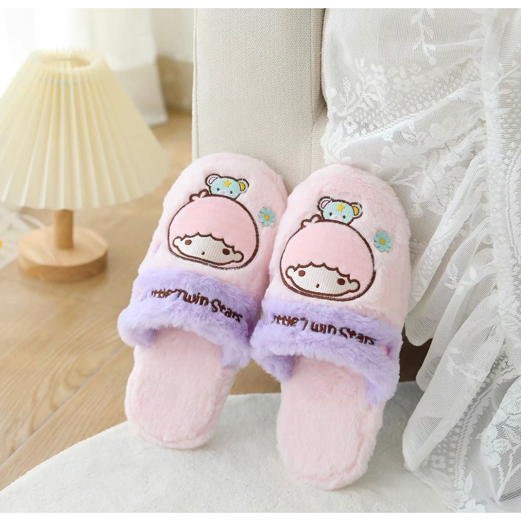 SANDAL RUMAH MELODY HELLO KITTY KUROMI CINNAMOROLL POMPOMPURIN KEROPPI LITTLE TWIN STARS KIKI LALA SEPATU KAMAR IMPOR LEMBUT