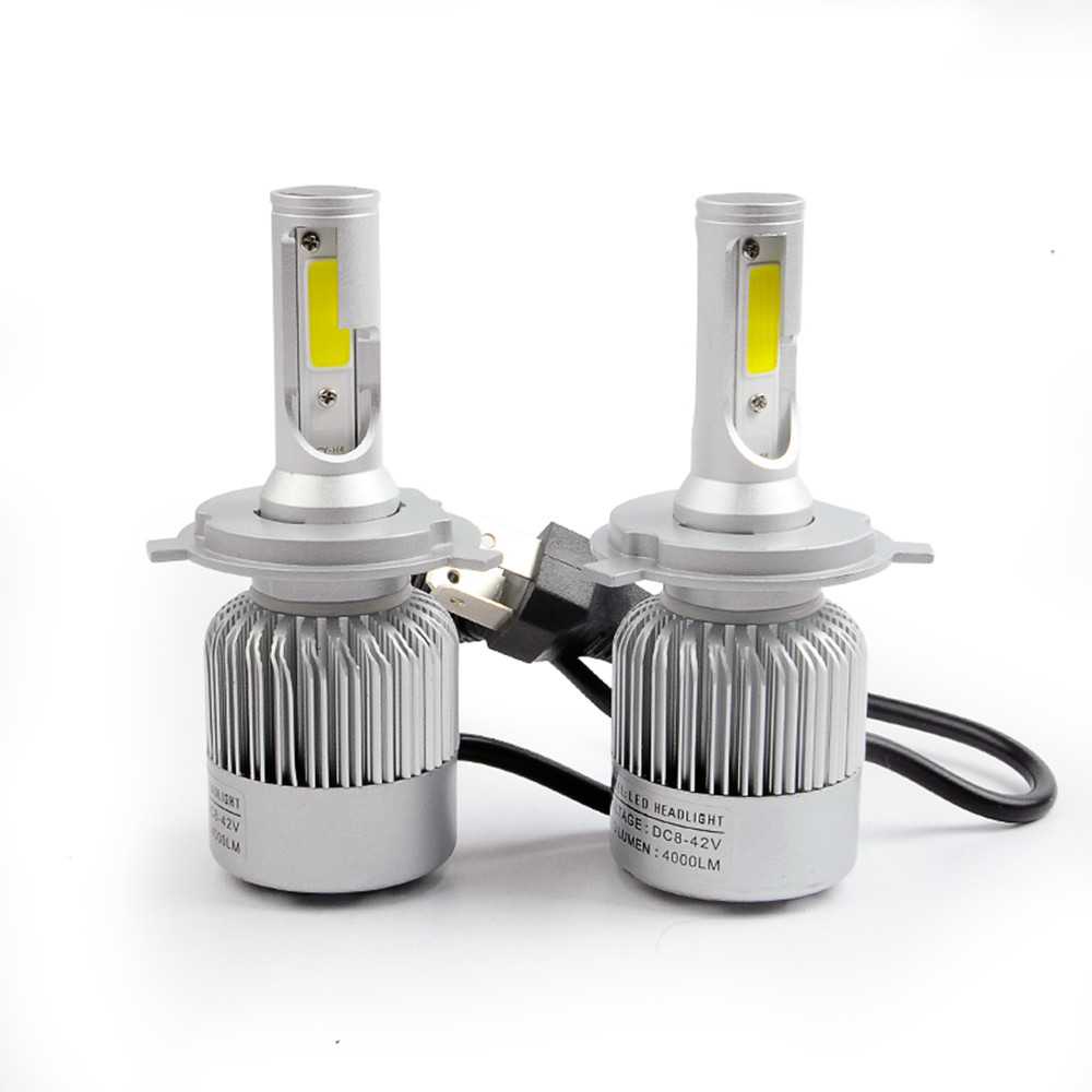 [ASLI] Lampu Mobil Car Lamp LED H4 COB (2pcs) Murah Foglamp Original