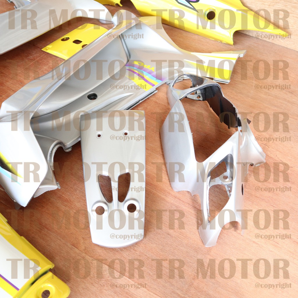 Cover Body Fizr F1zr Limited Edition Kuning Silver Full Set Halus Cover Bodi Yamaha Fiz r