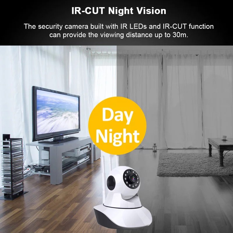 Smart Ip Camera CCTV Infrared - Kamera CCTV Wifi 3 Antena