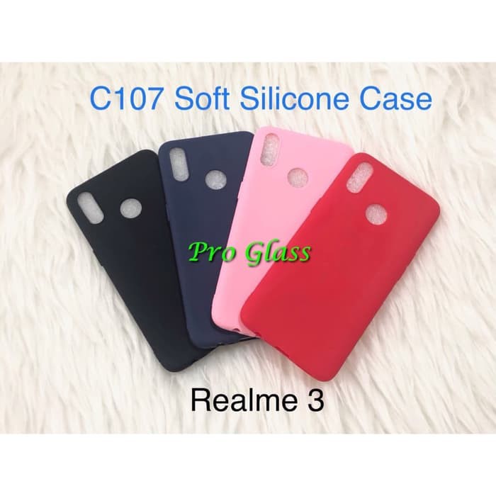 C107 REALME 3 Colourful Ultrathin Silicone Case / Matte Ultra Thin