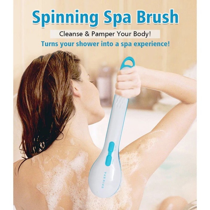 SPIN SPA Alat Pijat Mandi 5 in 1 Electric Shower Bath Brush Scrub - GZ