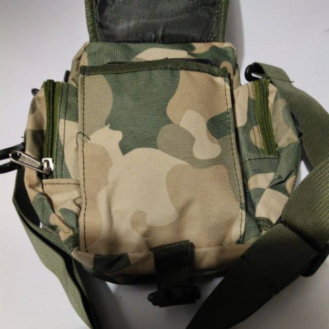 Tas tactical mini selempang army kecil plus pinggang