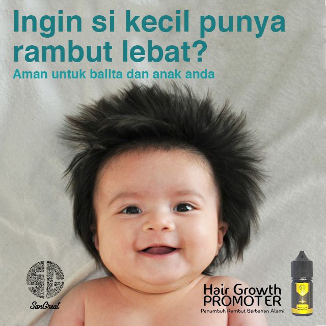 Penumbuh rambut, hair growth  promoter berbahan alami, hair growth serum