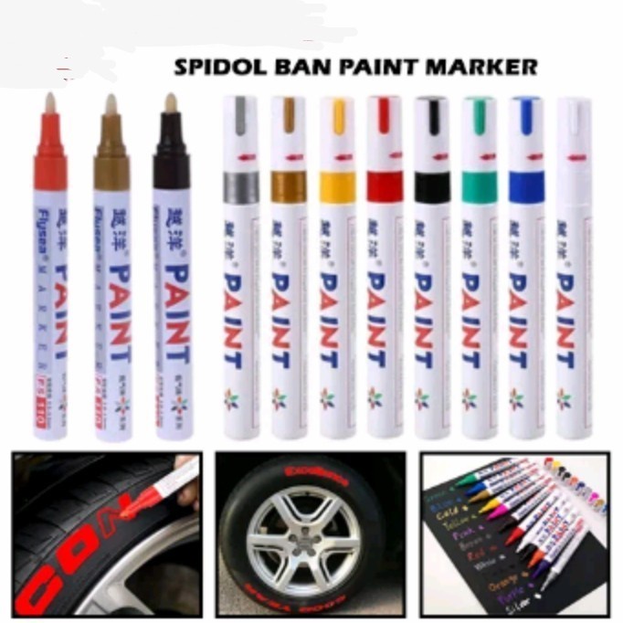 TIRE MARKER PAINT UNTUK BAN KENDARAAN - BELI 1 GRATIS 3