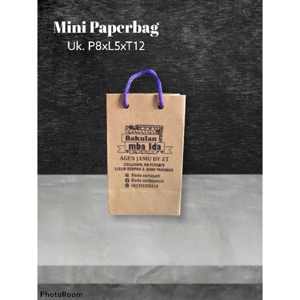 

Mini Paperbag Uk. P8xL5xT12 (isi 50pcs & 100pcs)