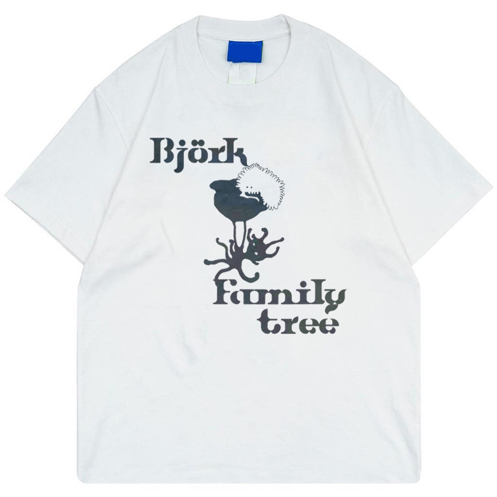 Kaos BJORK Family Tree Tshirt Merchandise Cover Album Vintage