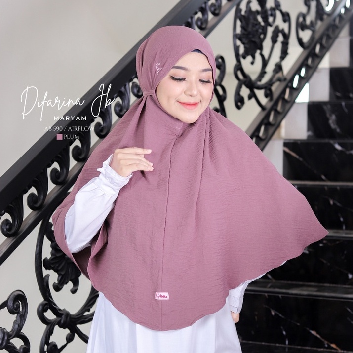 DIFARINA JUMBO MARYAM by abika hijab bahan airflow super premium
