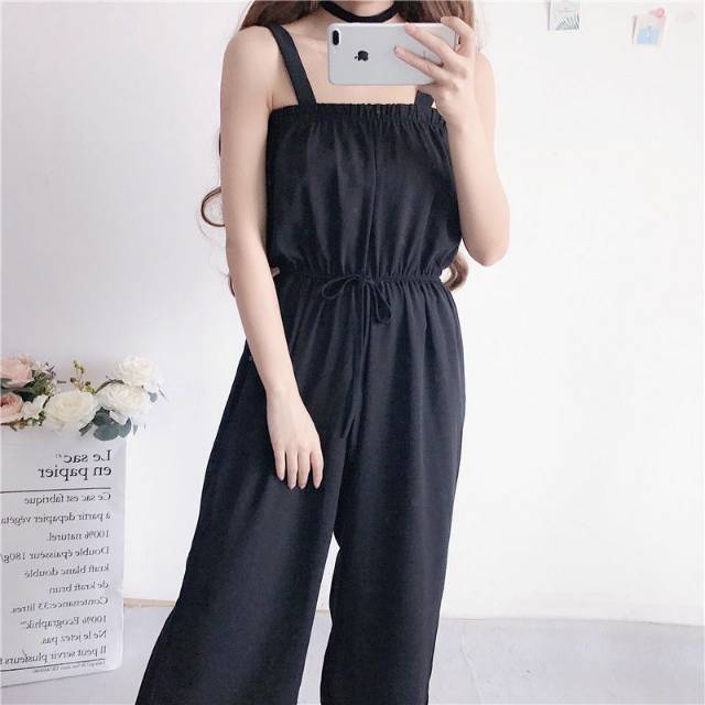 Long Jumpsuit Pakaian Wanita Tanpa lengan Jumpsuit  1011 (Size S-XL)