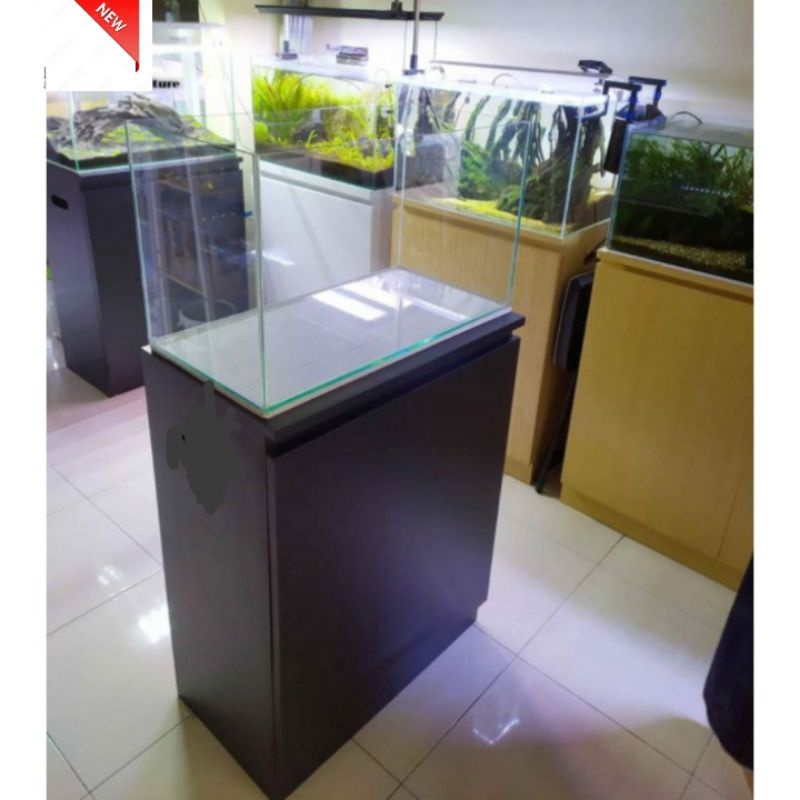 Meja aquarium kabinet akuarium ukuran P. 100 x L. 30 x T. 70 cm