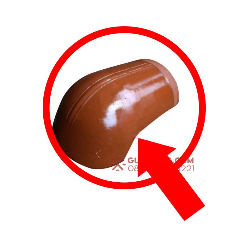 Genteng Keramik Jatiwangi Morando Natural Nok Jure