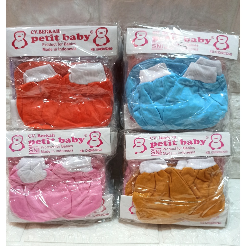 6 SET (12 PASANG) SARUNG TANGAN &amp; KAKI BAYI NEWBORN MURAH MODEL RIP