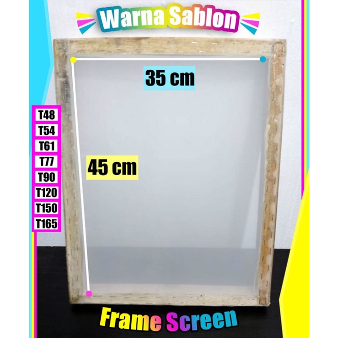 

Frame screen sablon 35 x 45