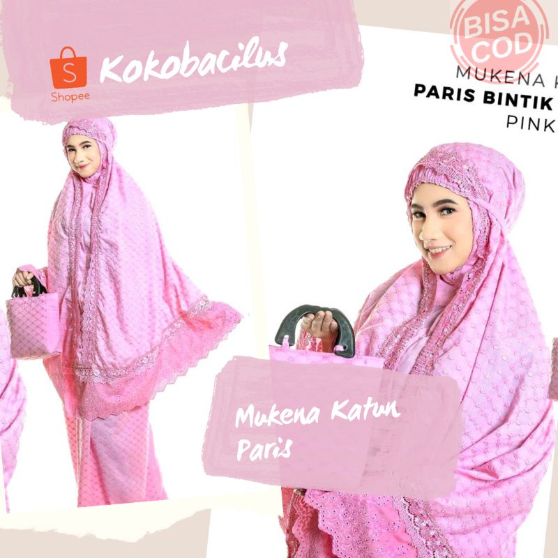 Mukena Katun Paris Tile Mukena Katun Paris Bordir Mukena Katun Paris Premium