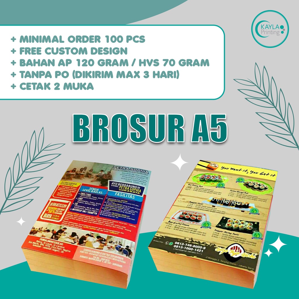 

Brosur A5 ( 2 muka )