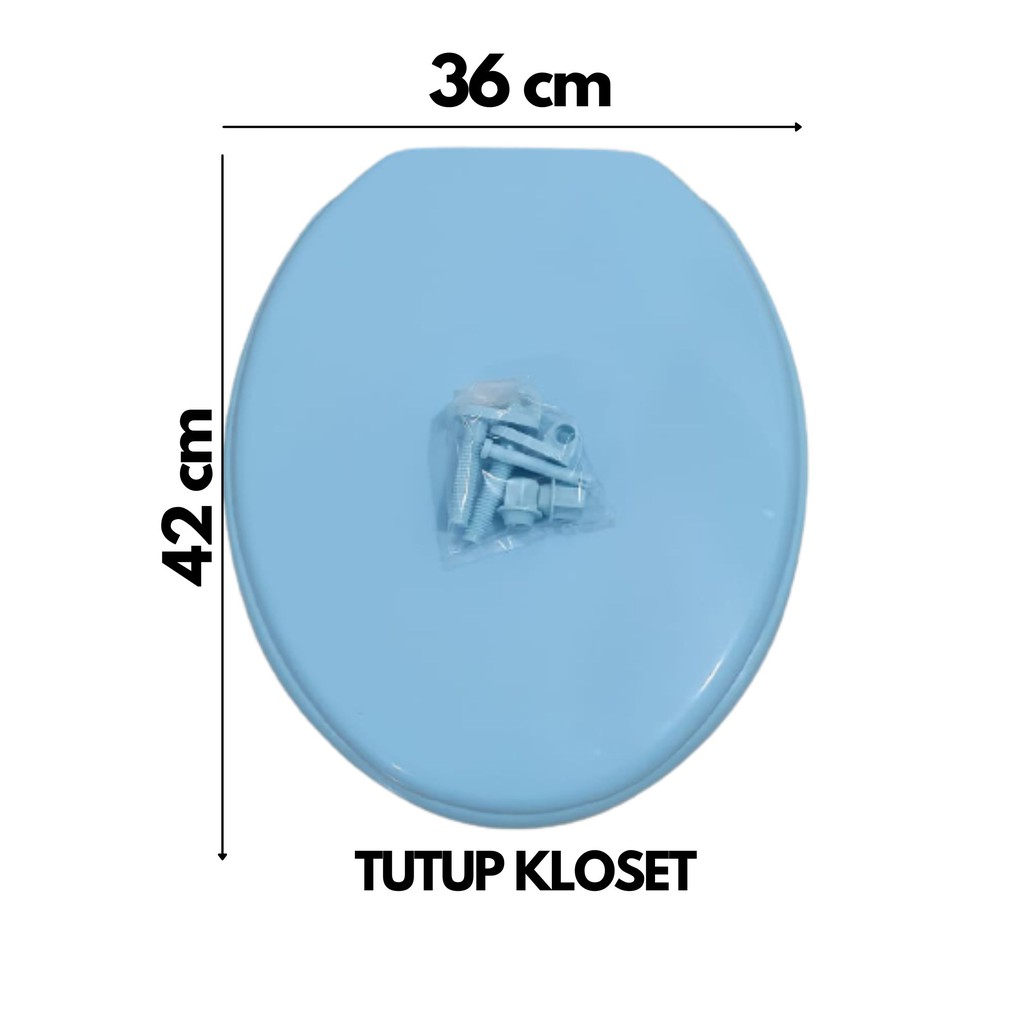 TUTUP KLOSET UNIVERSAL BIRU MUDA