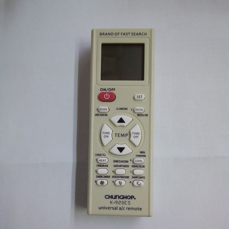 REMOTE REMOT AC MULTI UNIVERSAL SEMUA MERK K920ES