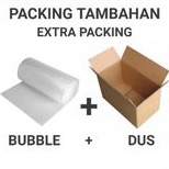 

packing tambahan dus + buble