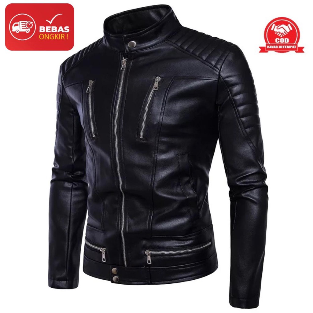 Jaket pria semi kulit / jaket kulit pria semi kulit keren