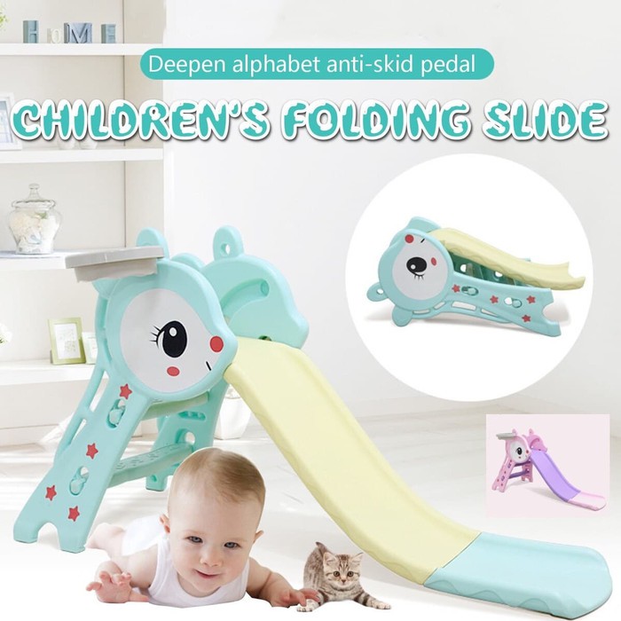 CHILDREN'S FOLDING SLIDE MAINAN PEROSOTAN ANAK 2 in 1 FUN SLIDER