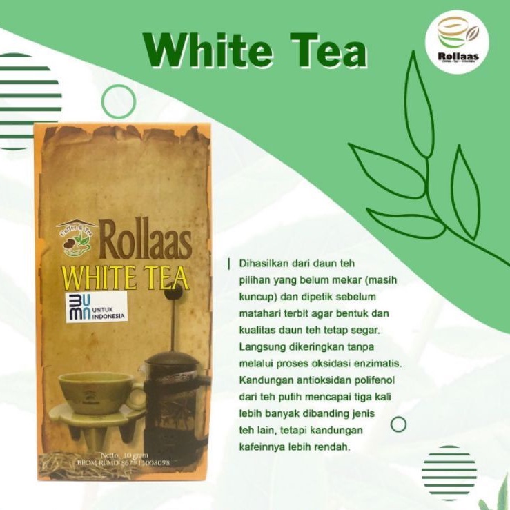 

Teh Putih / Teh Diet / Teh Herbal / White Tea Original 30gr