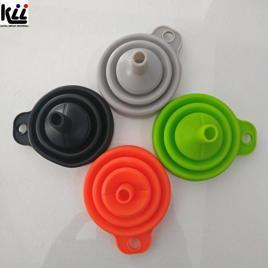 Corong Mini Lipat Silikon - Foldable Funnel Silicon