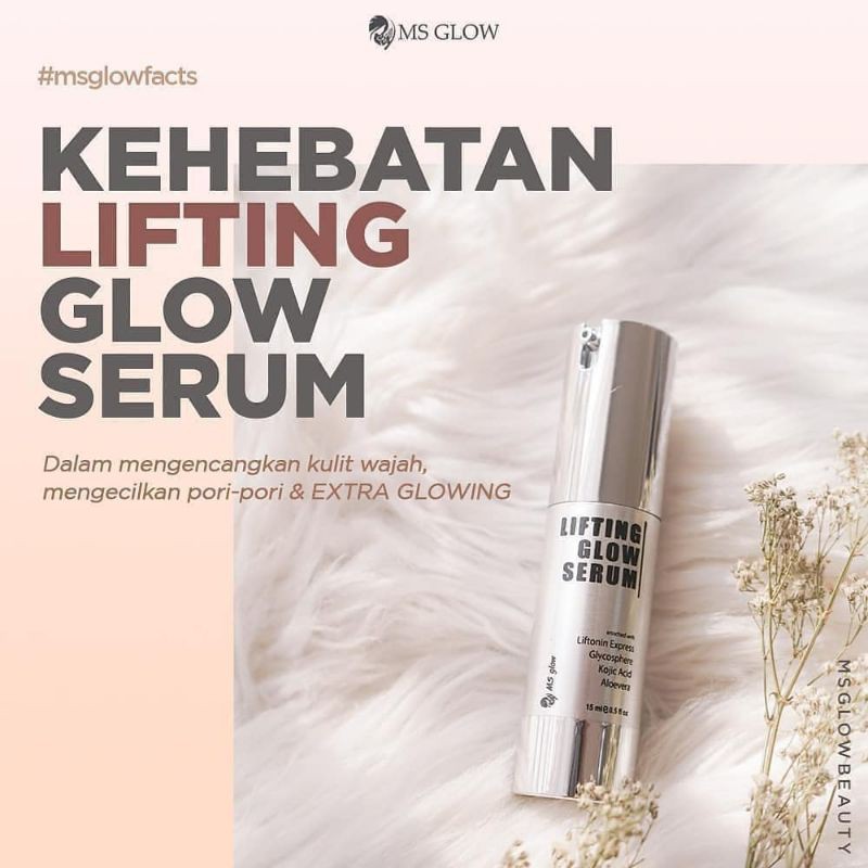 Liffting Glow Serum Msglow / Serum Lifting / Serum untuk pori pori / Memperkecil pori pori / Halal