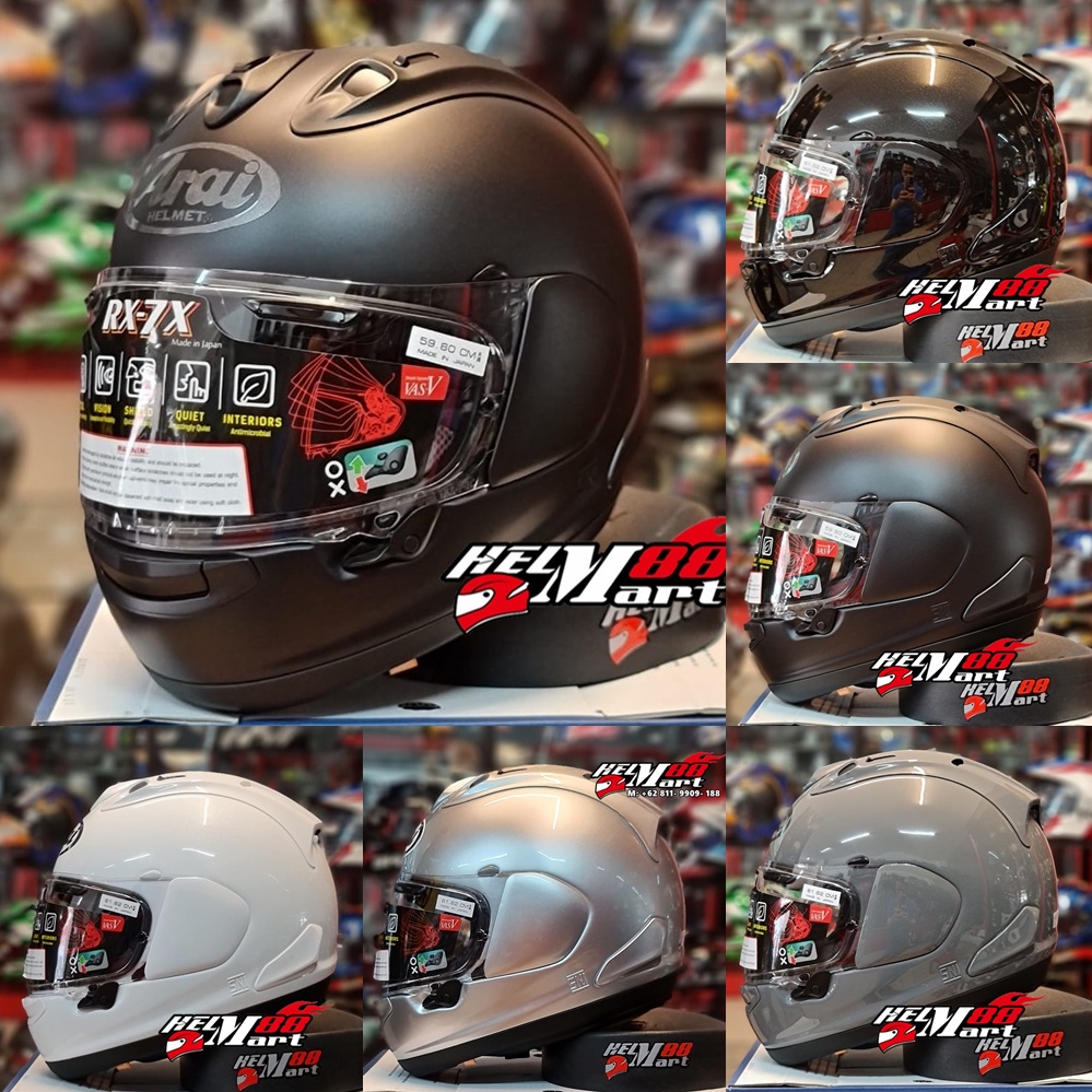 Arai RX-7X Solid Helm ARAI Fullface Arai RX7X Polos Original