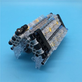  Mainan  Lego  MOC V16 Engine Technic Parts Building Block 