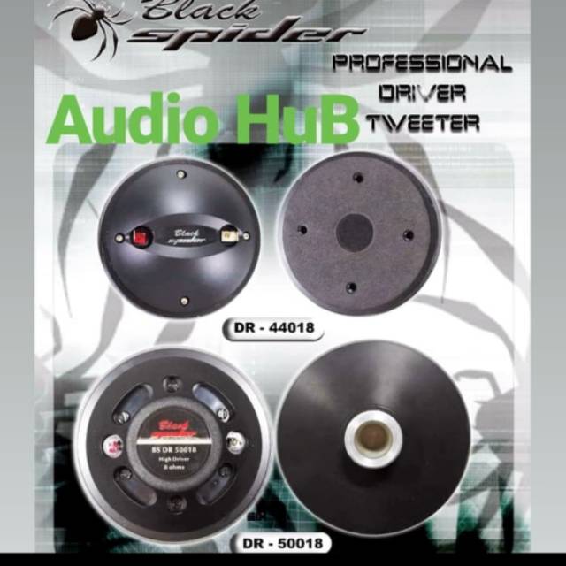DRIVER TWEETER BLACK SPIDER BS DR 44018 BLACKSPIDER BS DR44018 ORI