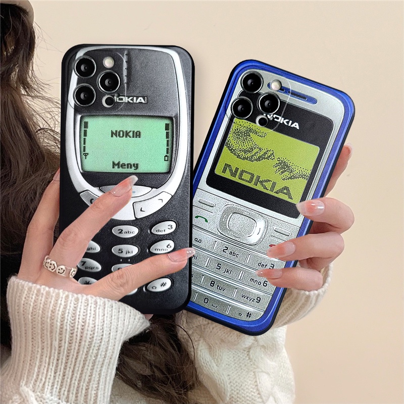 Realme C31 C21Y C35 C17 C21 C15 C12 C25 5 5s 8 8pro 6i 6 7 7i 5i C3 C25Y C11 2020 C25s C11 2021 Lens Protective Dirt Resistant Vintage Nokia Clearly Back Pattern Case