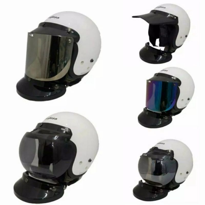 Helm Cargloss Putih Glossy