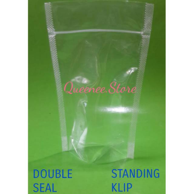 PLASTIK STANDING POUCH 16X32
