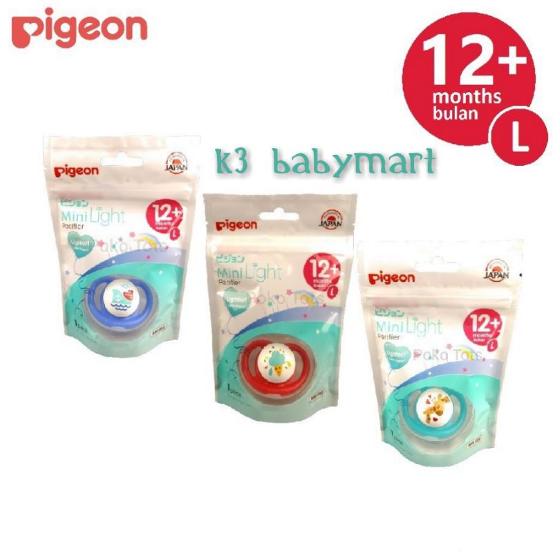 Pacifier Pigeon Minilight size S M L empeng bayi baru lahir kompeng mini light soother dot bayi newborn
