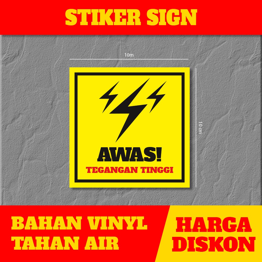 

Stiker Peringatan Tegangan Tinggi