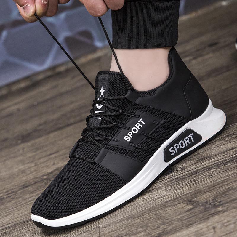 Sepatu Sneakers Pria Kasual Import r13 Sepatu Olahraga dan Santai Import Pria - Hitam