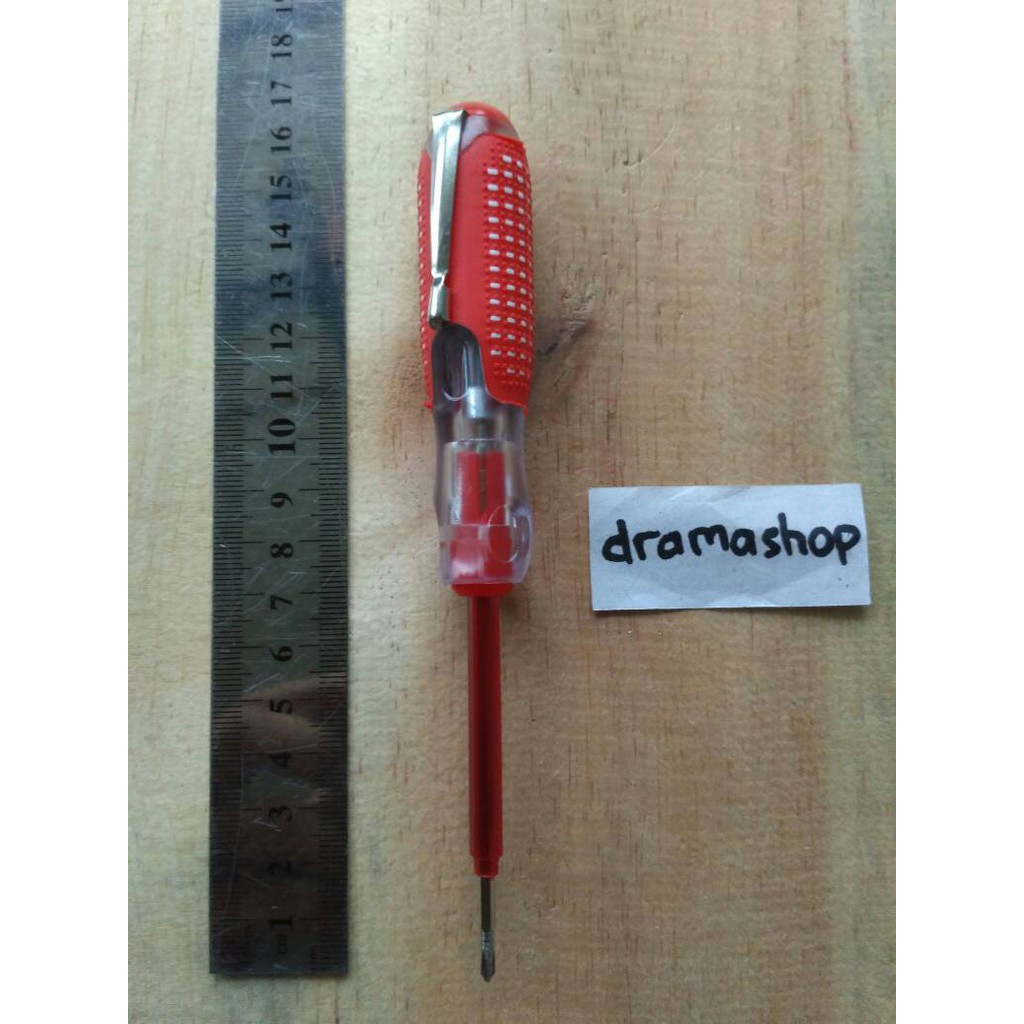 Tespen Bolak Balik min plus (-) (+) Gagang Karet Good Quality