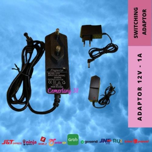 AC to DC Adaptor 12V 1A II Switching Charger Adapter 12 V 1 A Power Supply 12 Volt 1 Amper 1000 mAh