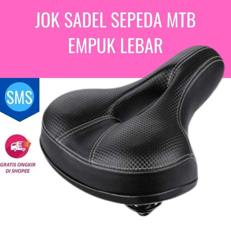 Jok Sadel Sepeda MTB Empuk Lebar Komponen Sepeda