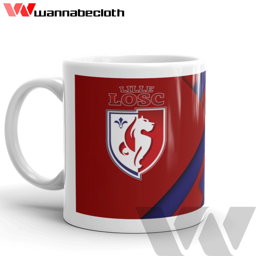 Mug Lille Gelas Lille Cetak Mug Custom Kado Gift Hadiah Souvenir Koleksi Bola Mug Lille v3