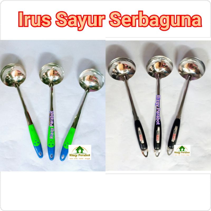 Irus Stainless Kecil/Centong sayur murah/ Irus serbaguna