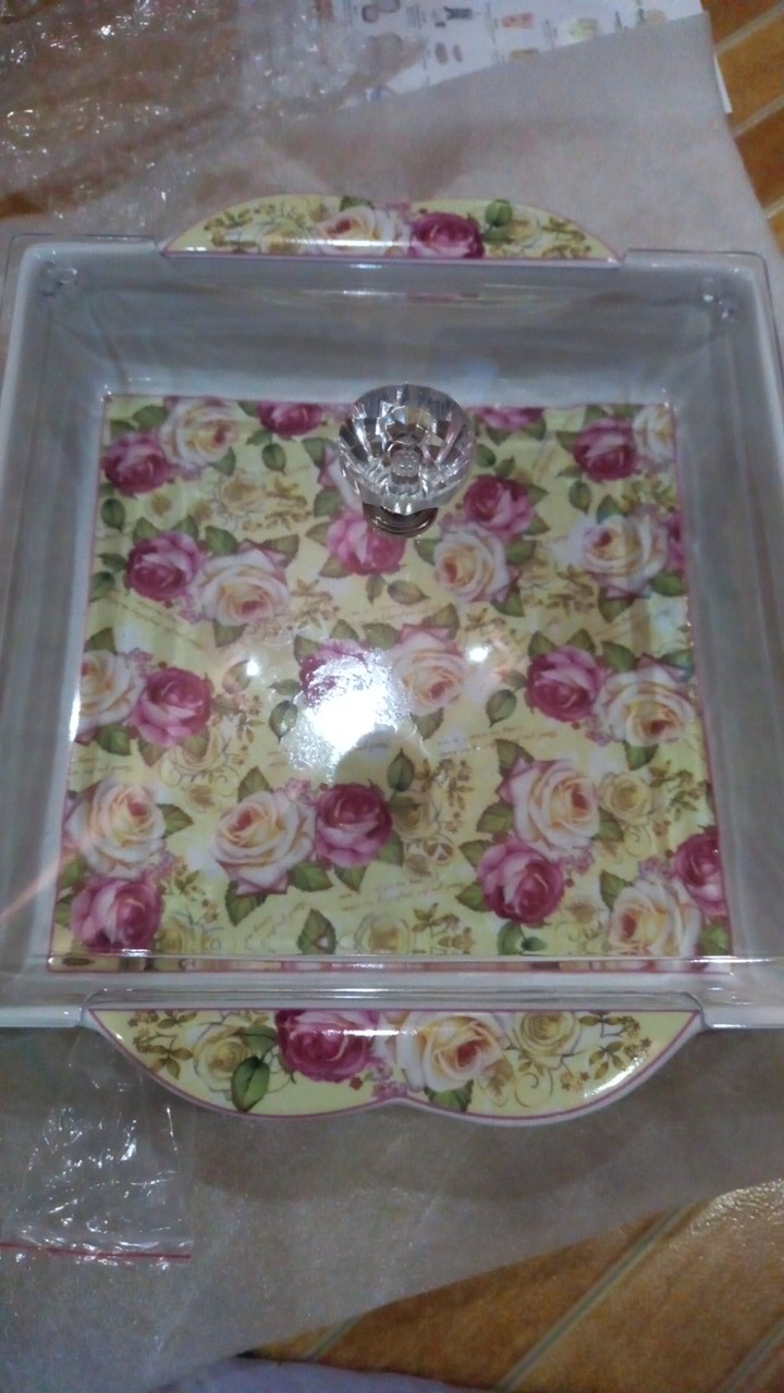 Vicenza Square Cake Plate Tempat Kue Roti Pa137 Motif