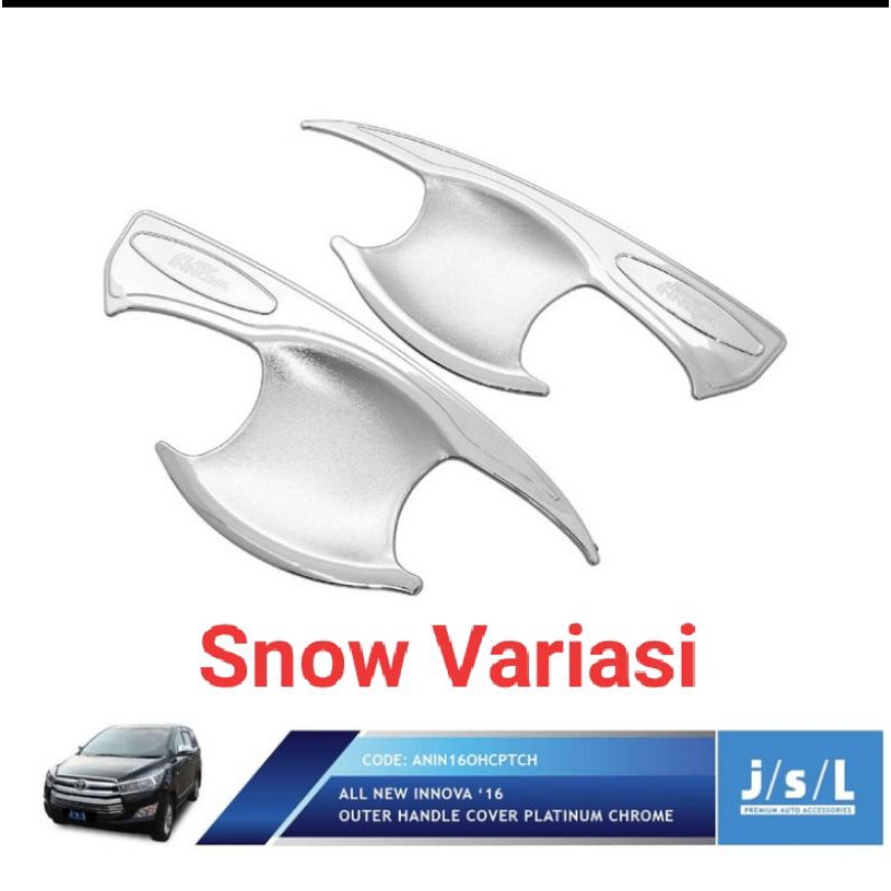 All New Innova mangkok pintu outer handle cover platinum chrome JSL