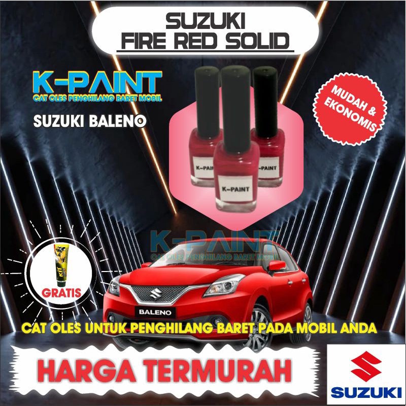 CAT OLES MOBIL SUZUKI FIRE RED SOLID,SUZUKI BALENO