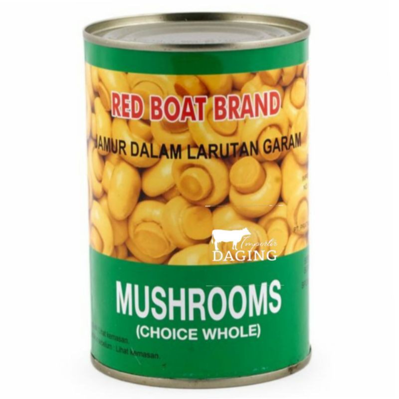 

Jamur Kancing Kaleng Champignons 425gr / Mushroom Red Boat Brand