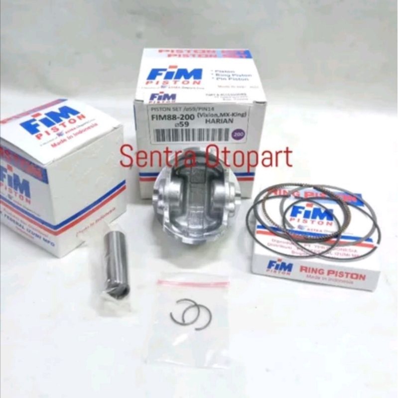 Piston seher kit vixion mx King r15 old oversize 200 fim