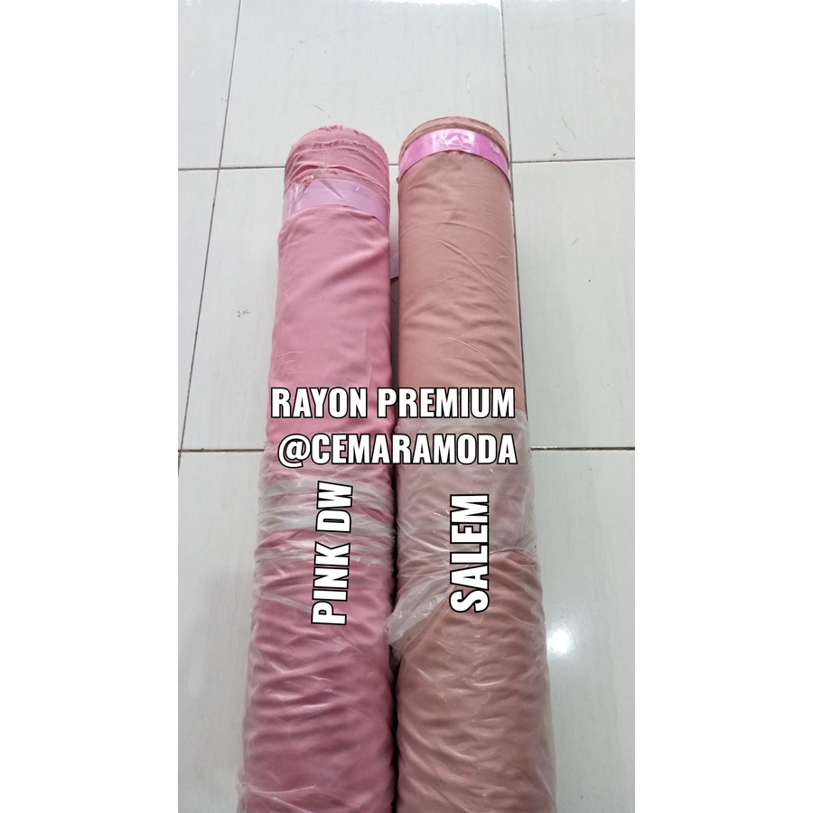 Kain Rayon Viscos Premium PER 0.5M / Rayon Viscose Viskos Fiskos Polos