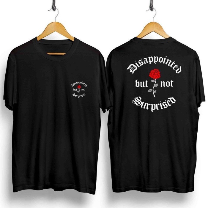 MS - BF173  Kaos Distro Pria Disappointed bombogie oblong erigo 3second metallica lengan pendek 53